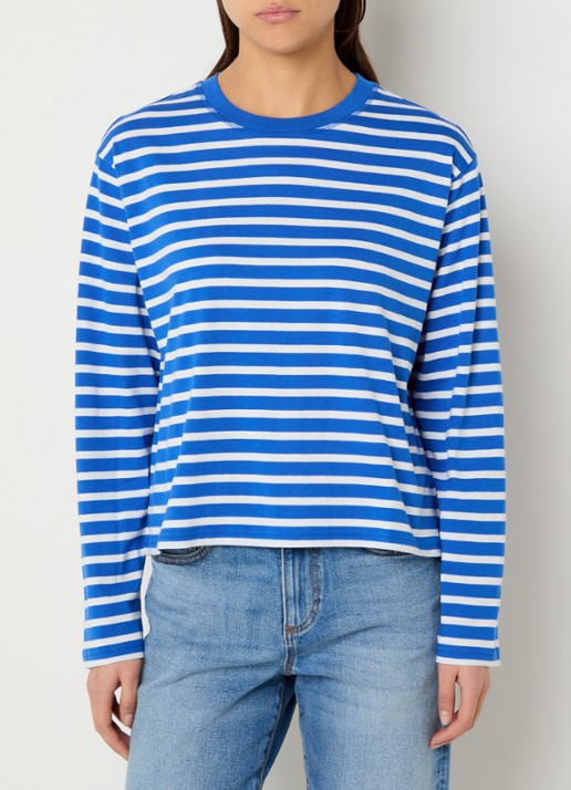Marc O'Polo Denim Longsleeve met streepprint