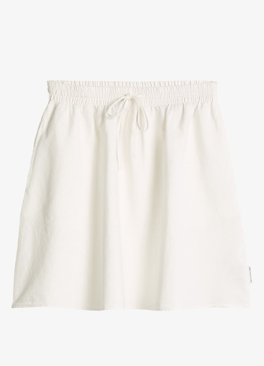 Marc O'Polo Denim Minirok met steekzakken - voorkant silky white-1183 / wit