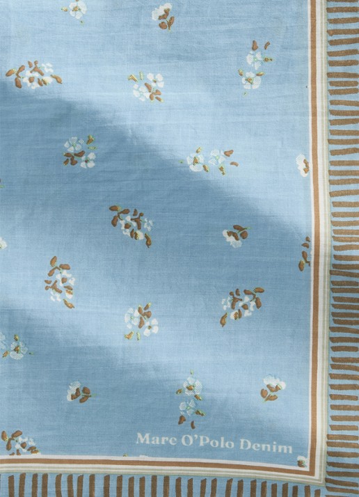 Marc O'Polo Denim Sjaal met print - detail 3 lichtblauw