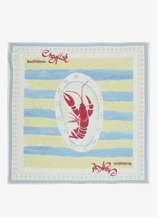 Marc O'Polo Denim Sjaal met print - detail geel
