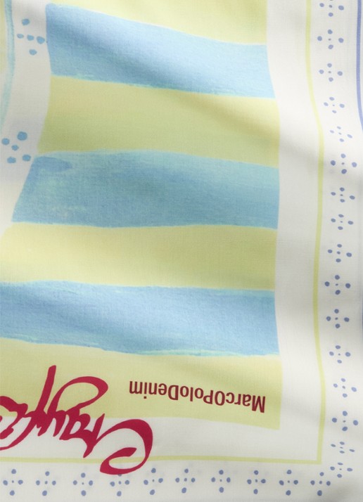 Marc O'Polo Denim Sjaal met print - detail 2 geel
