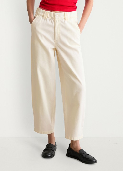 Marc O'Polo Denim Straight fit cropped jeans met gekleurde wassing