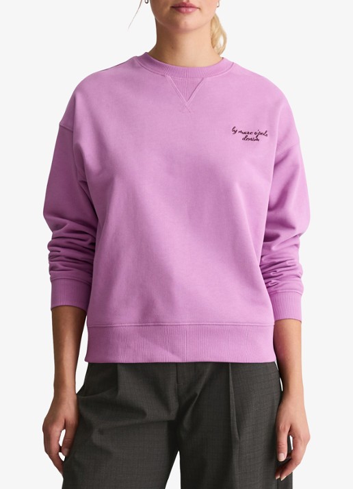 Marc O'Polo Denim Sweater met front- en back print