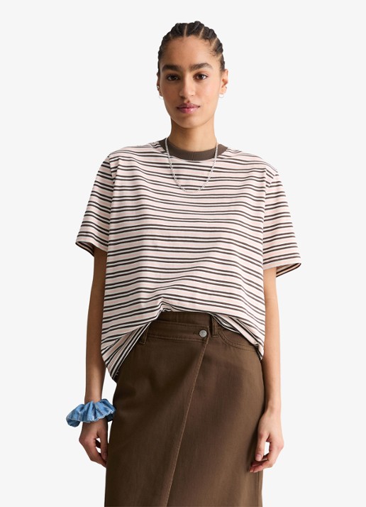 Marc O'Polo Denim T-shirt met streepprint
