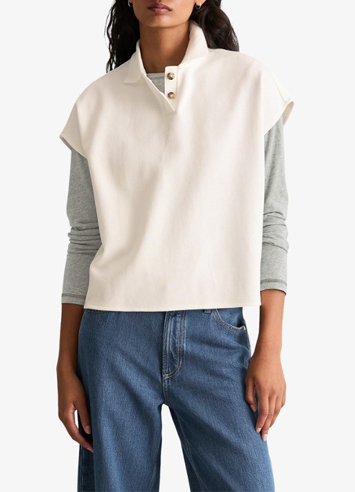 Marc O'Polo Denim Top met polokraag