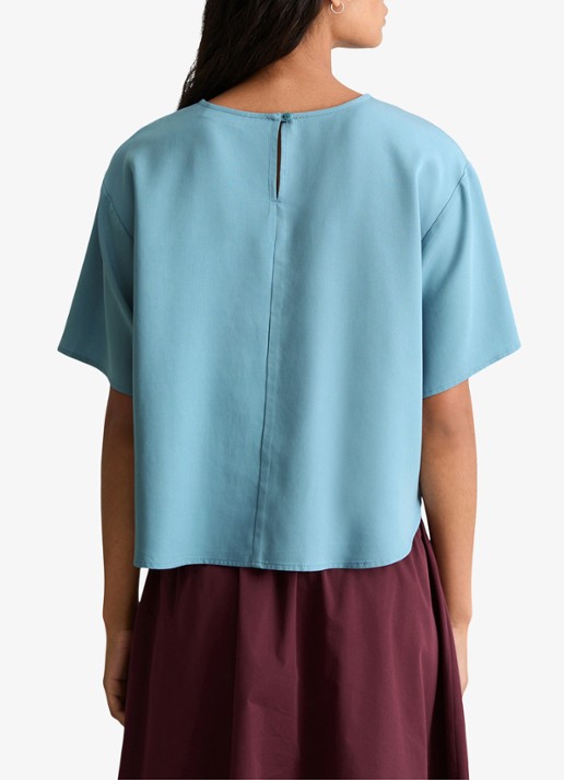 Marc O'Polo Denim Tuniek met ronde hals - achterkant 3 blue dawn/5429