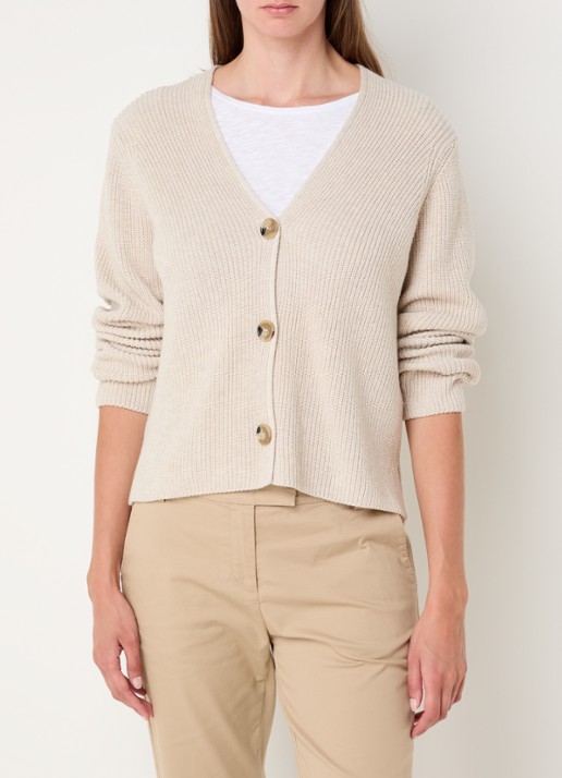 Marc O'Polo Fijngebreid vest met V-hals
