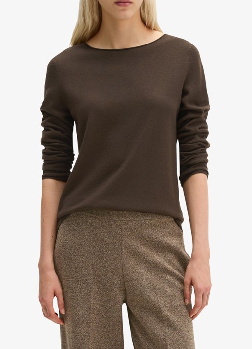 Marc O'Polo Fijngebreide pullover in scheerwolblend