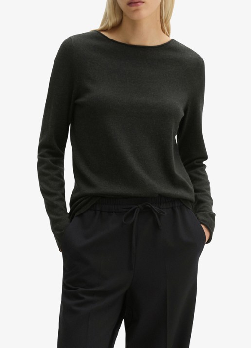 Marc O'Polo Fijngebreide pullover in scheerwolblend