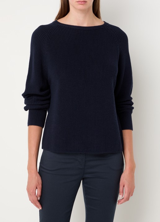 Marc O'Polo Fijngebreide pullover met stretch