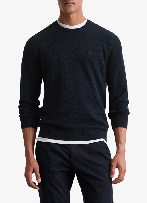 Marc O'Polo Fijngebreide pullover van katoen