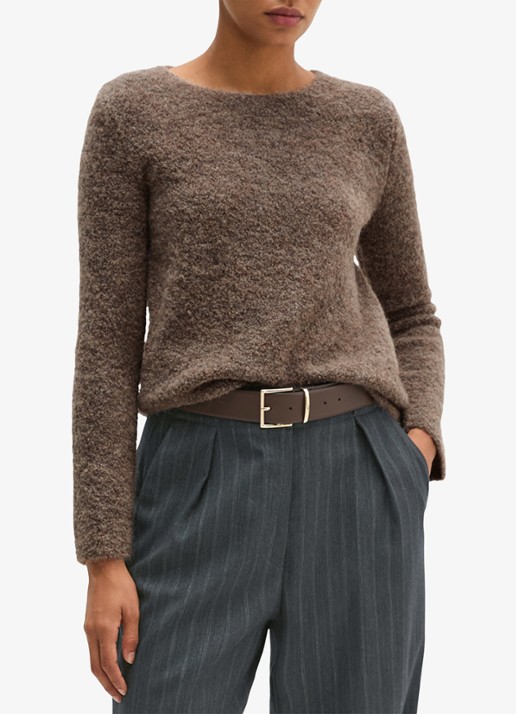 Marc O'Polo Fijngebreide trui in alpaca wolblend