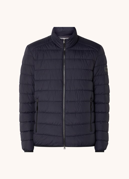 Marc O'Polo Gewatteerd jack met ritszakken - voorkant donkerblauw