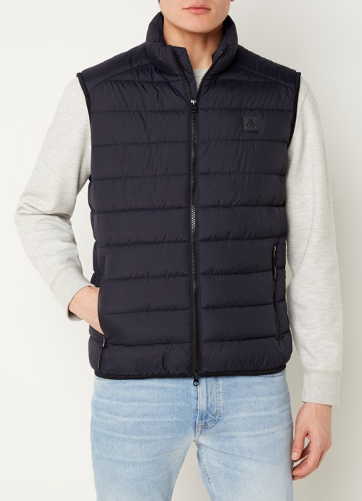 Marc O'Polo Gewatteerde bodywarmer met logo