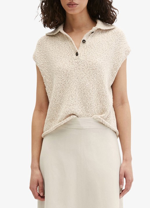 Marc O'Polo Grofgebreide mouwloze top