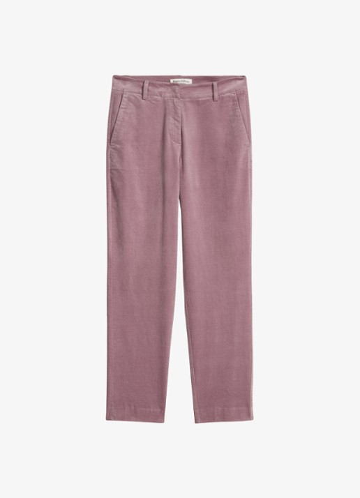 Marc O'Polo High waist tapered fit pantalon van fluweel