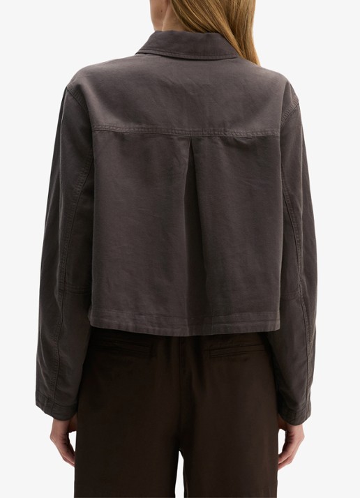 Marc O'Polo Jack in lyocell blend met steekzakken - achterkant bruin
