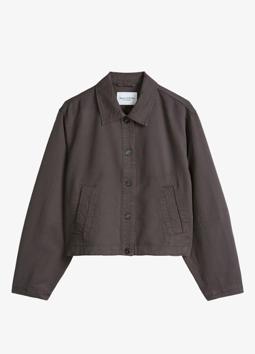 Marc O'Polo Jack in lyocell blend met steekzakken - voorkant 4 bruin