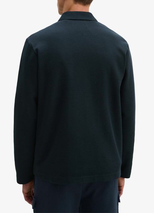 Marc O'Polo Jack met kraag - achterkant 3 donkerblauw