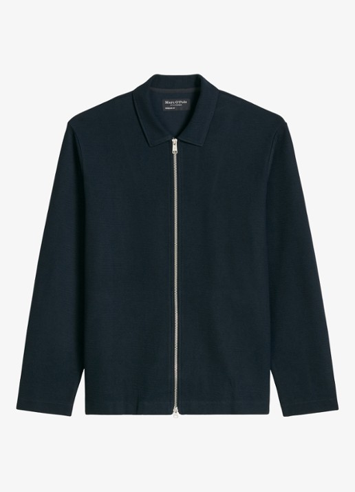 Marc O'Polo Jack met kraag - voorkant 4 donkerblauw