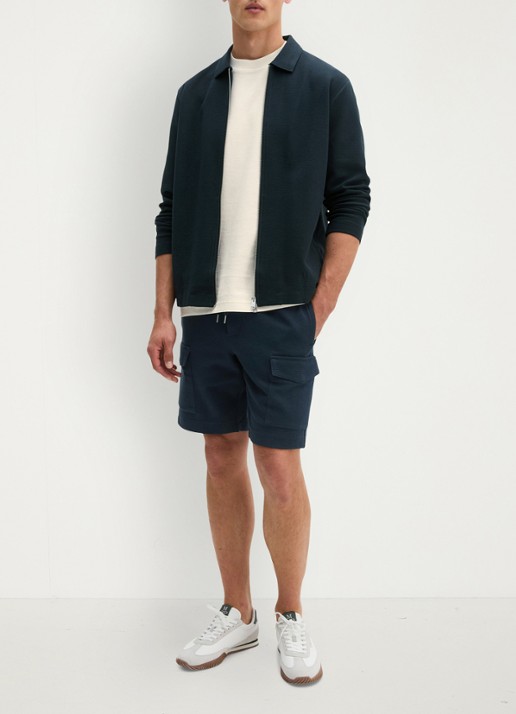 Marc O'Polo Jack met kraag - voorkant 5 donkerblauw