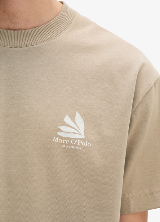 Marc O'Polo Jersey T-shirt met logo- en backprint - detail 4 charleston gray/2124