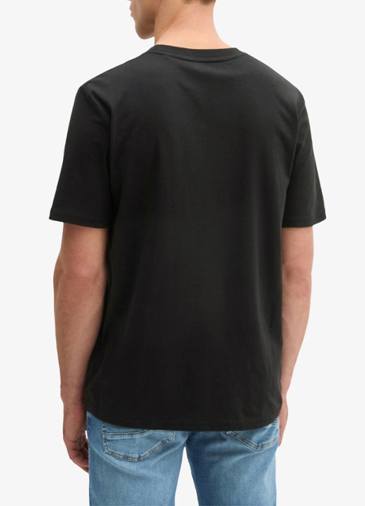 Marc O'Polo Jersey T-shirt met logo - achterkant black/0001