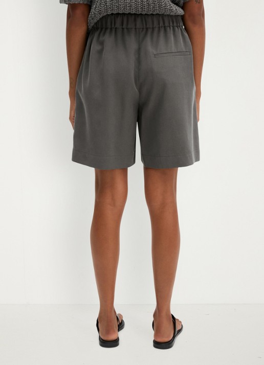 Marc O'Polo Korte broek met steekzakken - achterkant 3 oxide grey-0364 / grijs