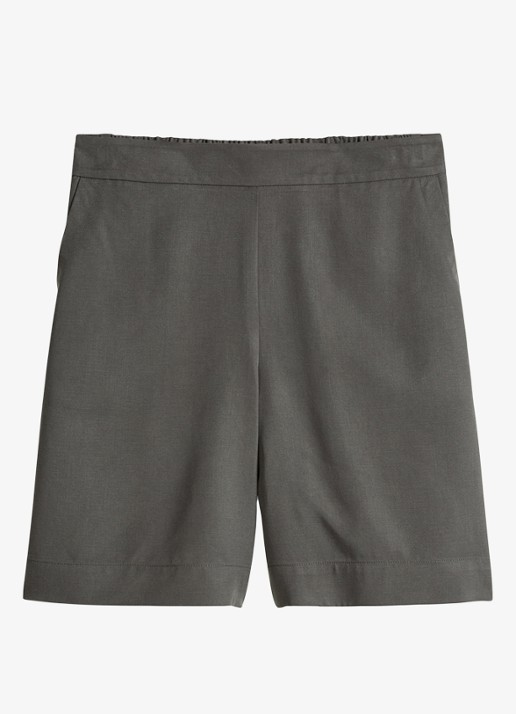 Marc O'Polo Korte broek met steekzakken - voorkant oxide grey-0364 / grijs