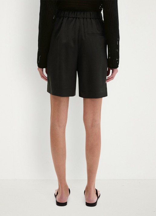 Marc O'Polo Korte broek met steekzakken - achterkant 5 black-0001 / zwart