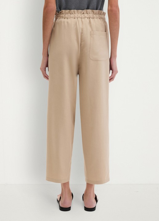 Marc O'Polo Loose fit broek met steekzakken - achterkant sandpaper-2326 / beige