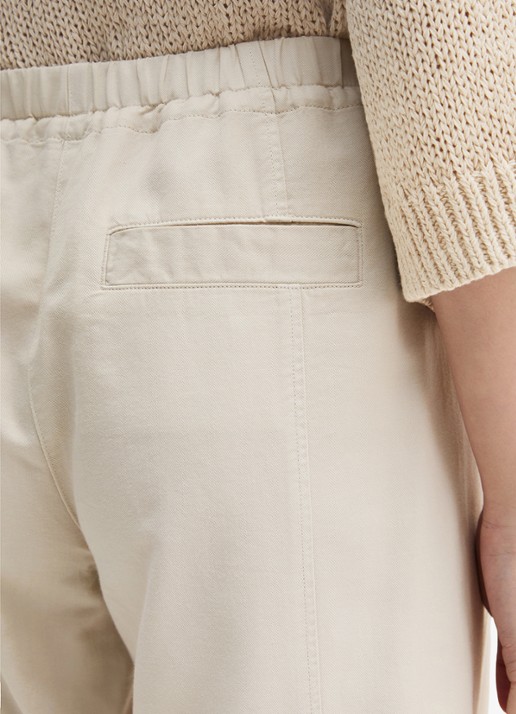 Marc O'Polo Loose fit joggingsbroek in lyocell blend - detail 2 beige
