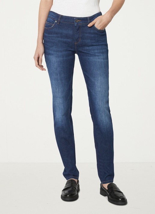 Marc O'Polo Mid waist slim fit jeans in  katoenblend