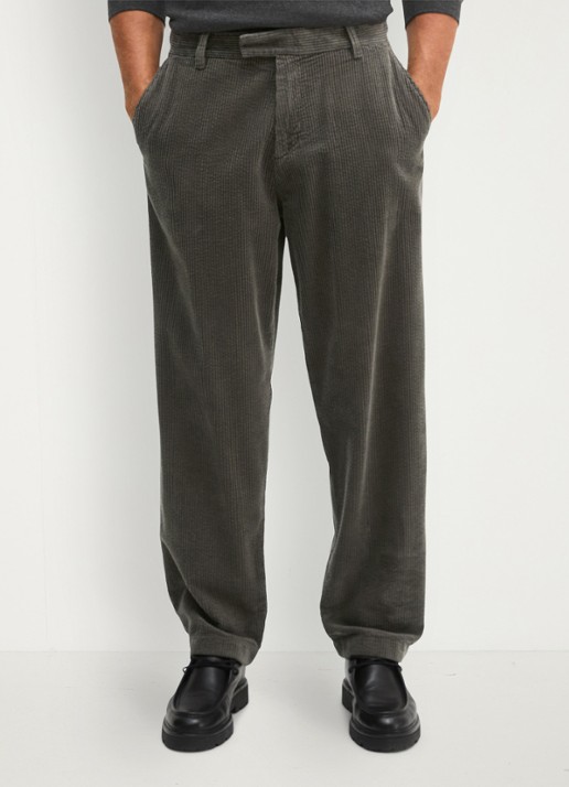 Marc O'Polo Mid waist straight fit broek van corduroy