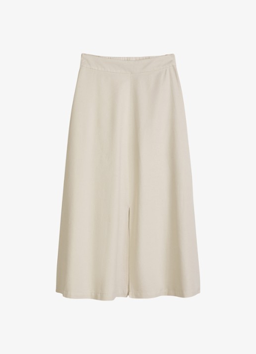Marc O'Polo Midi A-lijn rok in lyocell blend met split