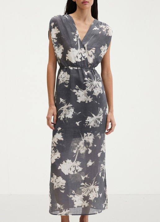 Marc O'Polo Midi jurk met V-hals