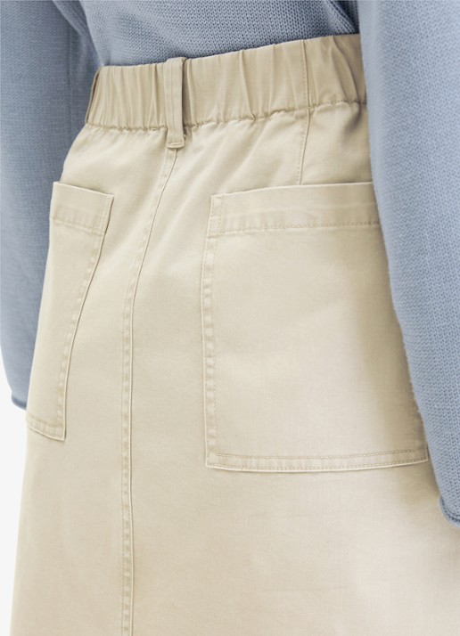 Marc O'Polo Mini rok met steekzakken - detail 5 beige