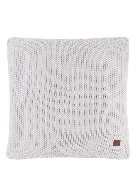 Marc O'Polo Nordic Knit sierkussen 50 x 50 cm - voorkant lichtgrijs