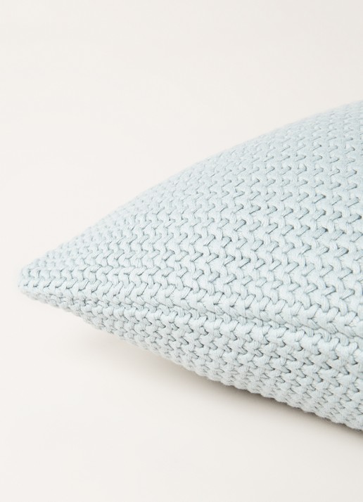 Marc O'Polo Nordic Knit sierkussen 50 x 50 cm - detail 3 mint