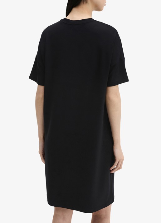 Marc O'Polo Oversized mini trui-jurk - achterkant 5 black / zwart