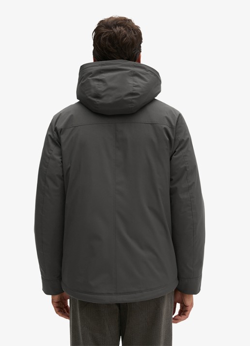 Marc O'Polo Parka met steekzakken - achterkant 3 donkergrijs
