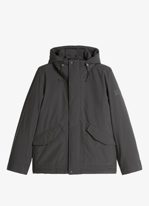 Marc O'Polo Parka met steekzakken - voorkant 4 donkergrijs