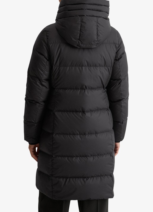 Marc O'Polo Puffer jas met capuchon - achterkant 5 zwart