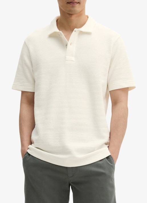 Marc O'Polo Regular fit polo met structuur