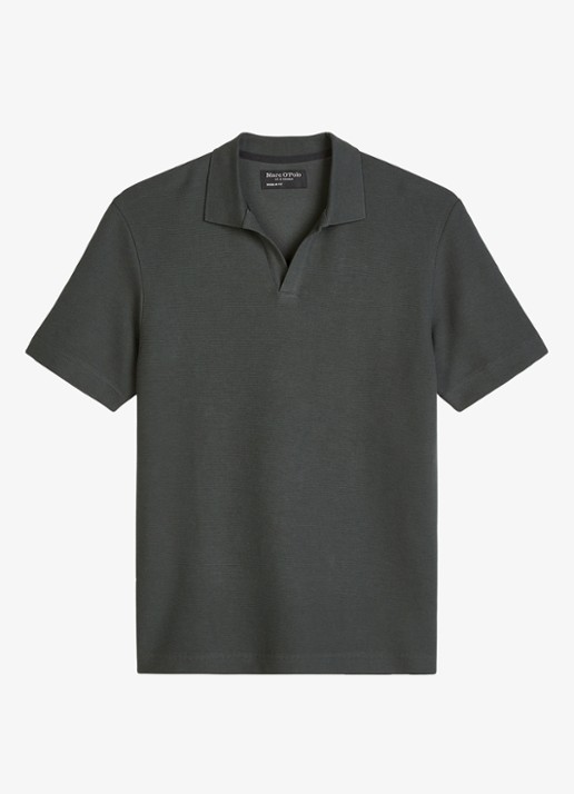 Marc O'Polo Regular fit polo - voorkant 2 donkergrijs
