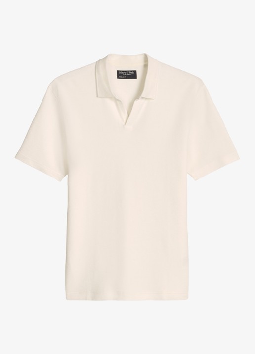 Marc O'Polo Regular fit polo - voorkant creme