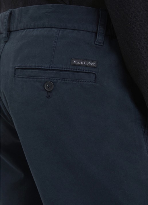 Marc O'Polo Reso straight fit korte broek van  katoen - detail 4 dark navy-898 / blauw