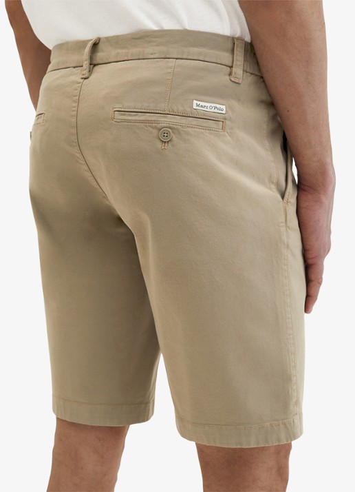 Marc O'Polo Reso straight fit korte broek van  katoen - detail 3 charleston gray-2124 / grijs