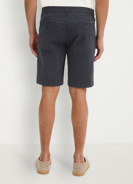 Marc O'Polo Reso straight fit korte broek van  katoen - achterkant 3 dark navy-4131