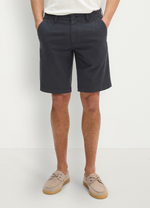 Marc O'Polo Reso straight fit korte broek van  katoen - detail dark navy-4131